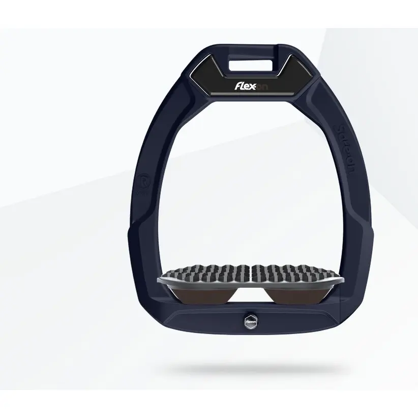 Sicherheitssteigbügel Reiten Endurance Blau/Grau/Braun Flex-On Safe-On