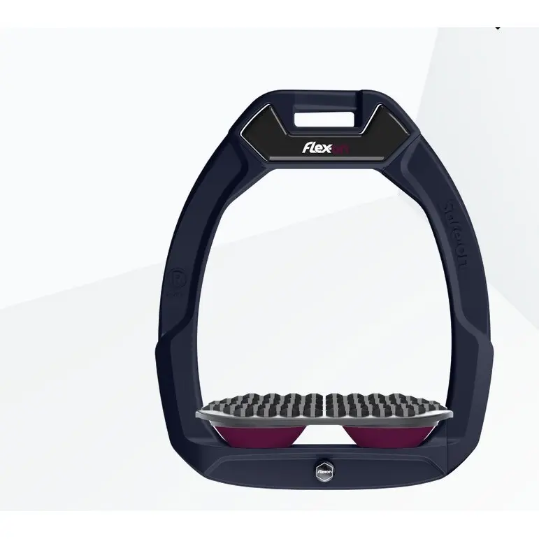 Sicherheitssteigbügel für den Pferdesport Endurance Blau/Grau/Plumé Flex-On Safe-On