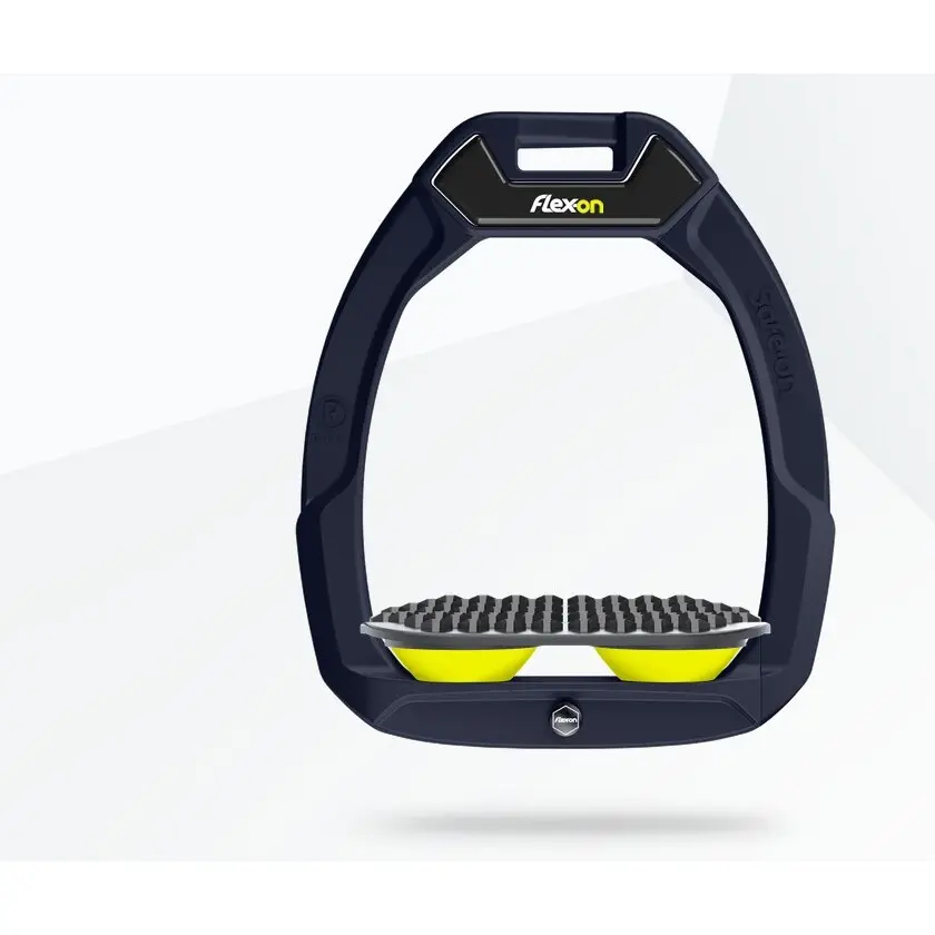 Sicherheitssteigbügel für den Reitsport Endurance Blau/Grau/Grün Flex-On Safe-On