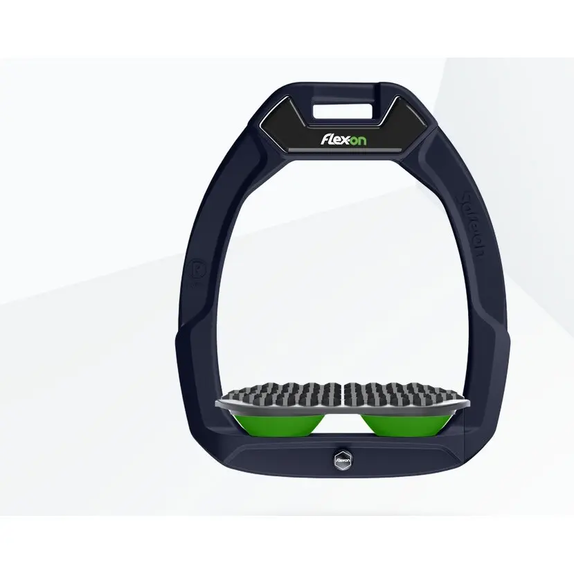 Sicherheitssteigbügel Reiten Endurance Blau/Grau/Grün Flex-On Safe-On