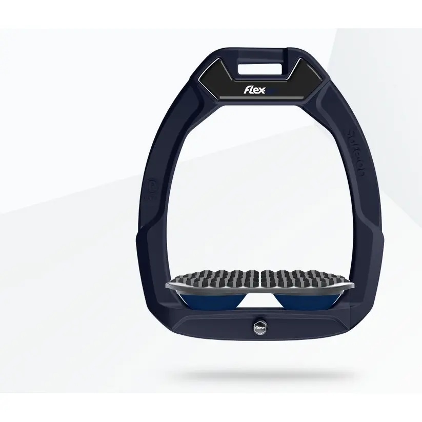 Comparer les prix de Étriers de sécurité d’équitation Endurance Bleu/Gris/Marine Flex-On Safe-On