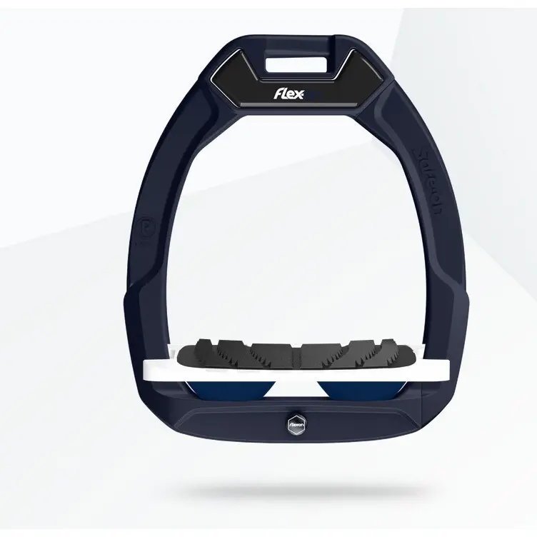 Sicherheitsreitsteigbügel Neigung Grip Blau/Weiß/Marine Flex-On Safe-On