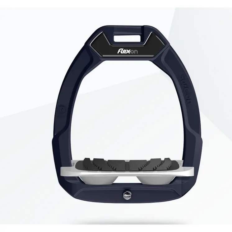 Sicherheitsreitsteigbügel Neigung Grip Blau/Grau/Grau Flex-On Safe-On