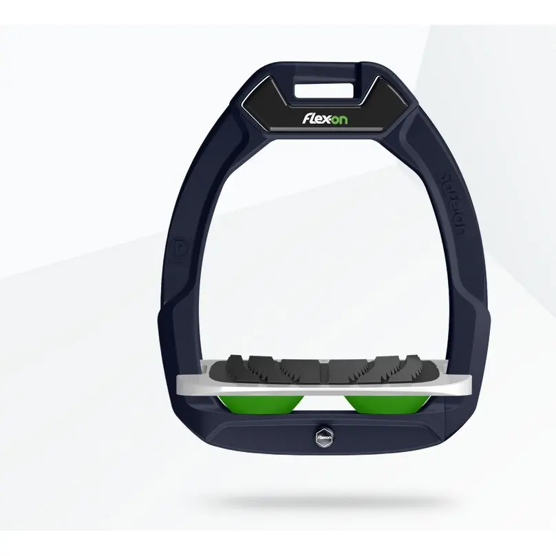 Sicherheitssteigbügel Reiten Neigungsgriff Blau/Grau/Grün Flex-On Safe-On