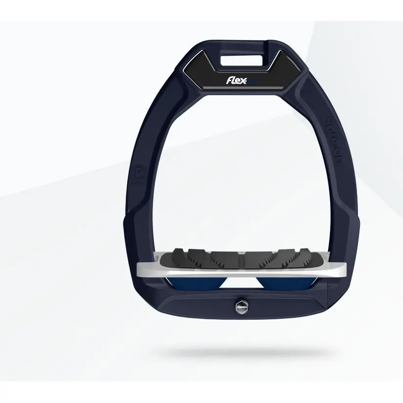 Sicherheitssättel mit schrägem Grip Blau/Grau/Marine Flex-On Safe-On