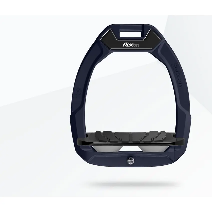 Sicherheitssättel mit schrägem Grip Blau/Schwarz/Grau Flex-On Safe-On