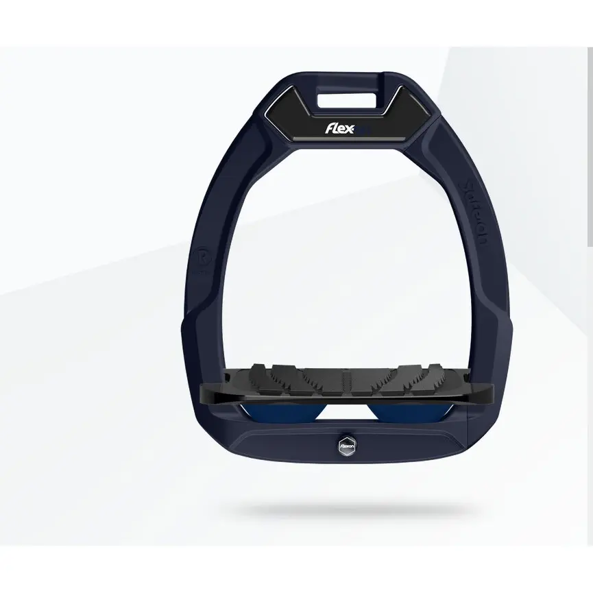 Sicherheitsreitsteigbügel Neigung Grip Blau/Schwarz/Marine Flex-On Safe-On
