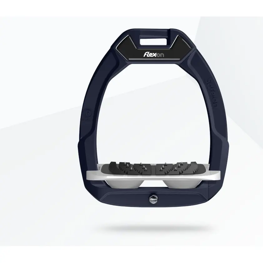 Comparer les prix de Étriers de sécurité d’équitation Incliné Ultra Grip Bleu/Gris/Gris Flex-On Safe-On