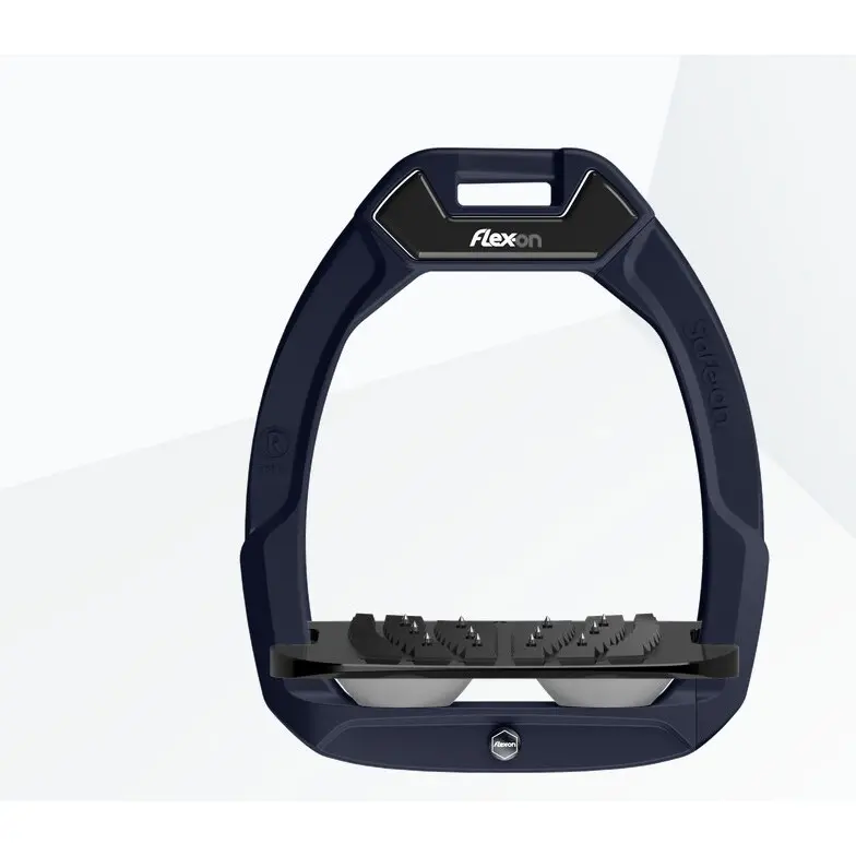 Sicherheitsreitsteigbügel Neigbar Ultra Grip Blau/Schwarz/Grau Flex-On Safe-On