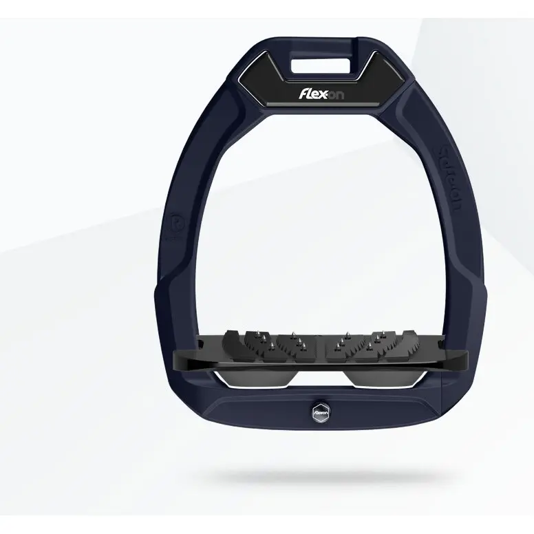 Sicherheitssteigbügel Reiterei Neigung Ultra Grip Blau/Schwarz/Anthrazit Flex-On Safe-On