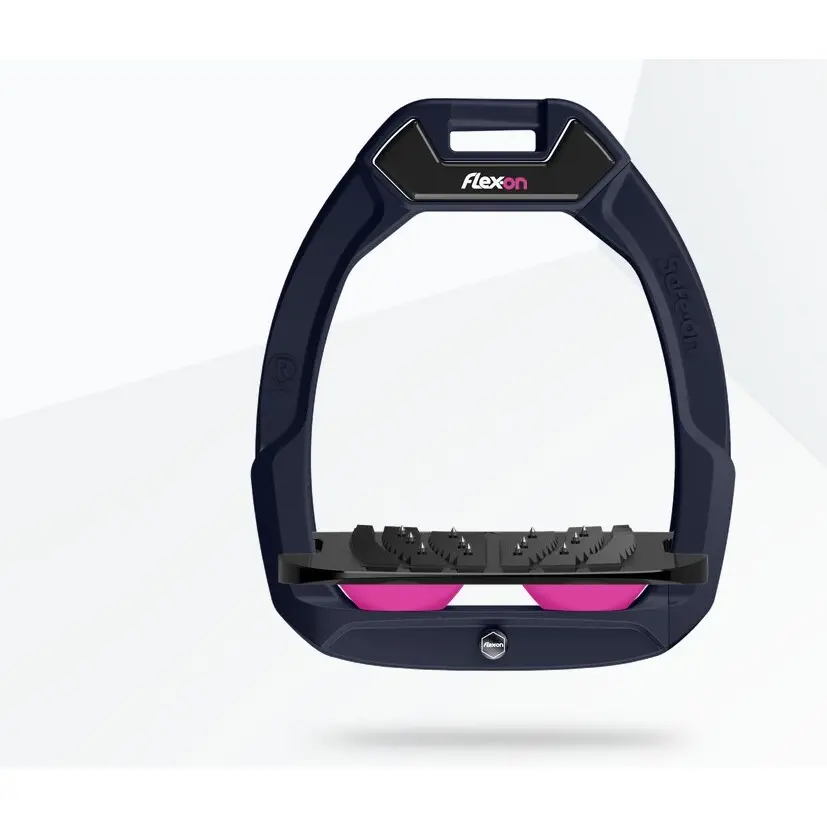 Sicherheitsreitsteigbügel Neigung Ultra Grip Blau/Schwarz/Rosa Flex-On Safe-On