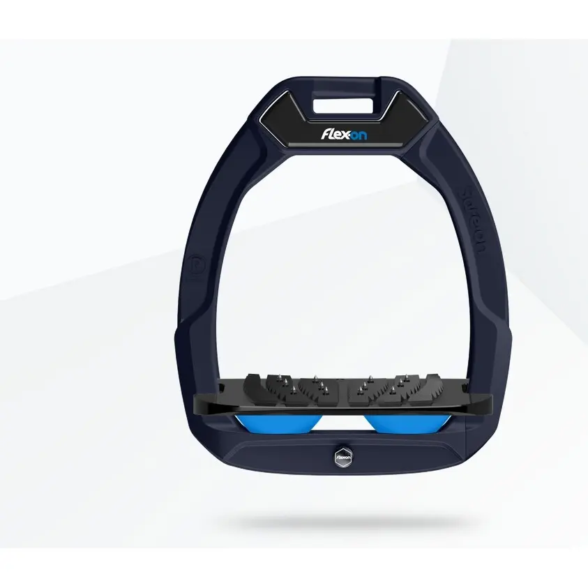 Sicherheitssteigbügel Reiter Neigung Ultra Grip Blau/Schwarz/Blau Flex-On Safe-On