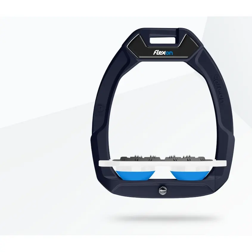 Sicherheitssteigbügel Plat Ultra Grip Blau/Weiß/Blaue Flex-On Safe-On
