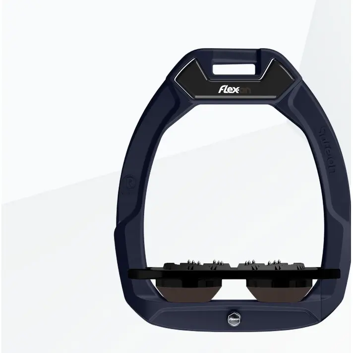 Sicherheitssteigbügel Flat Ultra Grip Blau/Schwarz/Braun Flex-On Safe-On
