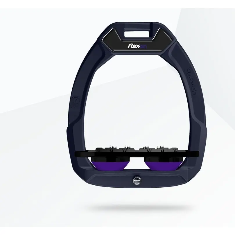 Sicherheitssteigbügel Flat Ultra Grip Blau/Schwarz/Violett Flex-On Safe-On