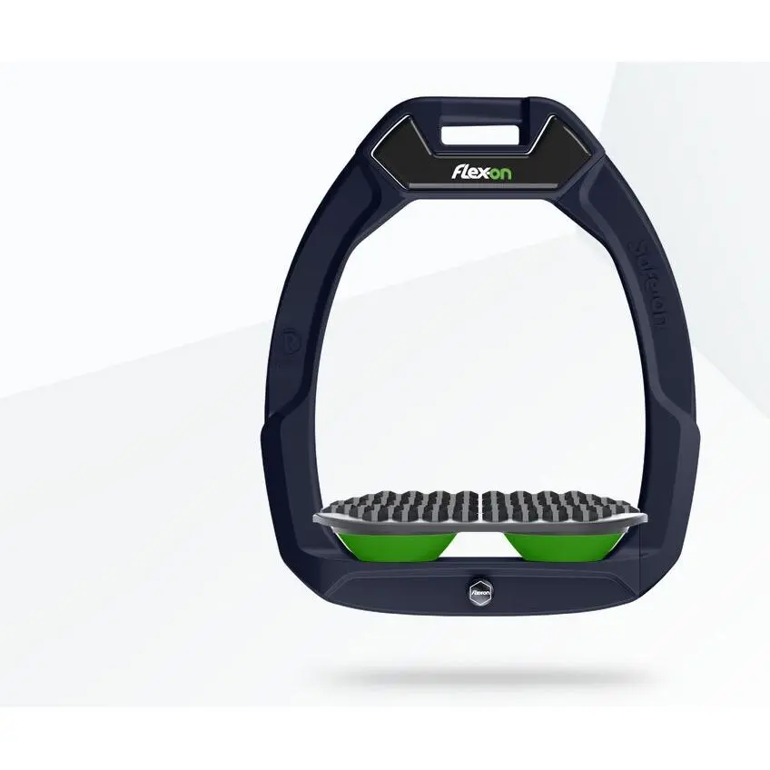 Sicherheitssteigbügel Reiten Endurance Marine/Grau/Grün Flex-On Safe-On