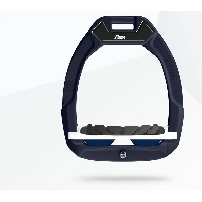 Sicherheitsreitsteigbügel Neigung Grip Marine/Weiß/Marine Flex-On Safe-On