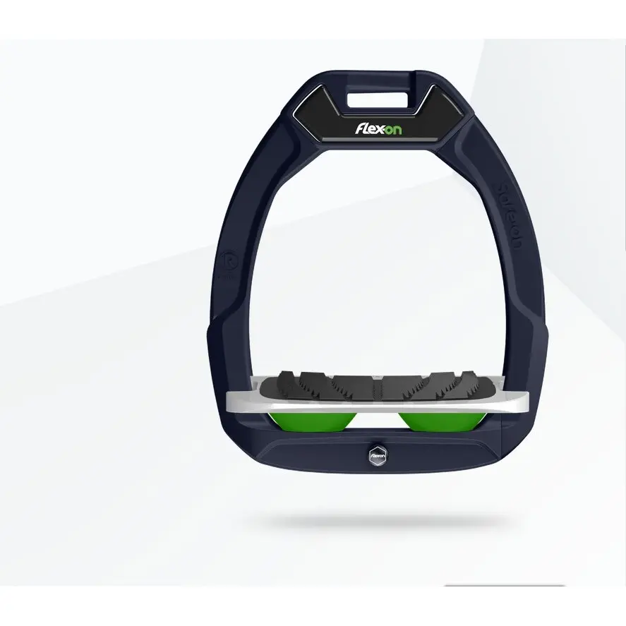 Sicherheitsreitsteigbügel Neigung Grip Marine/Grau/Grün Flex-On Safe-On
