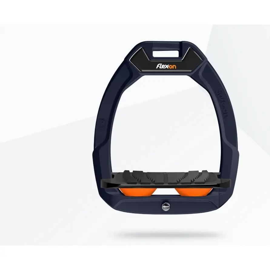 Meilleurs prix pour Étriers de sécurité d’équitation Incliné Grip Marine/Noir/Orange Flex-On Safe-On