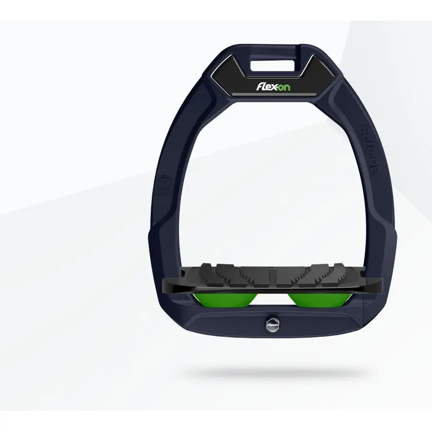 Sicherheitsreitstangen schräg Grip Marine/Schwarz/Grün Flex-On Safe-On