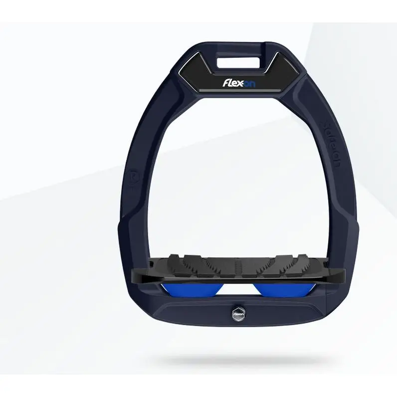 Sicherheitssteigbügel Reiten Neigung Grip Marine/Schwarz/Blau Flex-On Safe-On