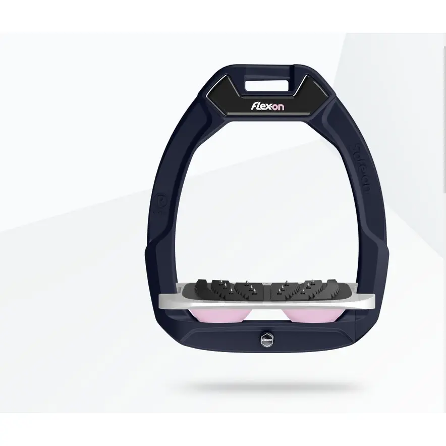 Sicherheits-Sättelsteigbügel Ultra Grip Marine/Weiß/Hellrosa Flex-On Safe-On