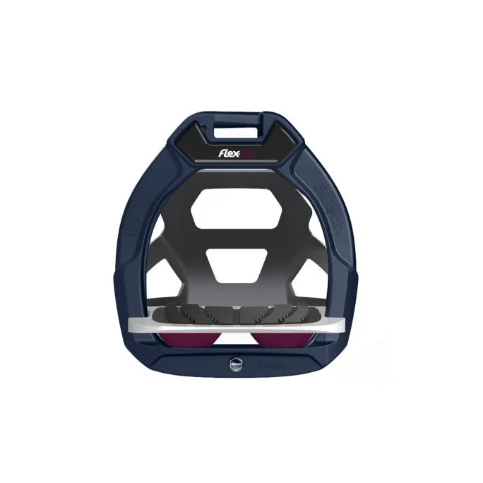 Sicherheitssteigbügel Reiten Neigung Ultra Grip Marine/Weiß/Rosa Flex-On Safe-On