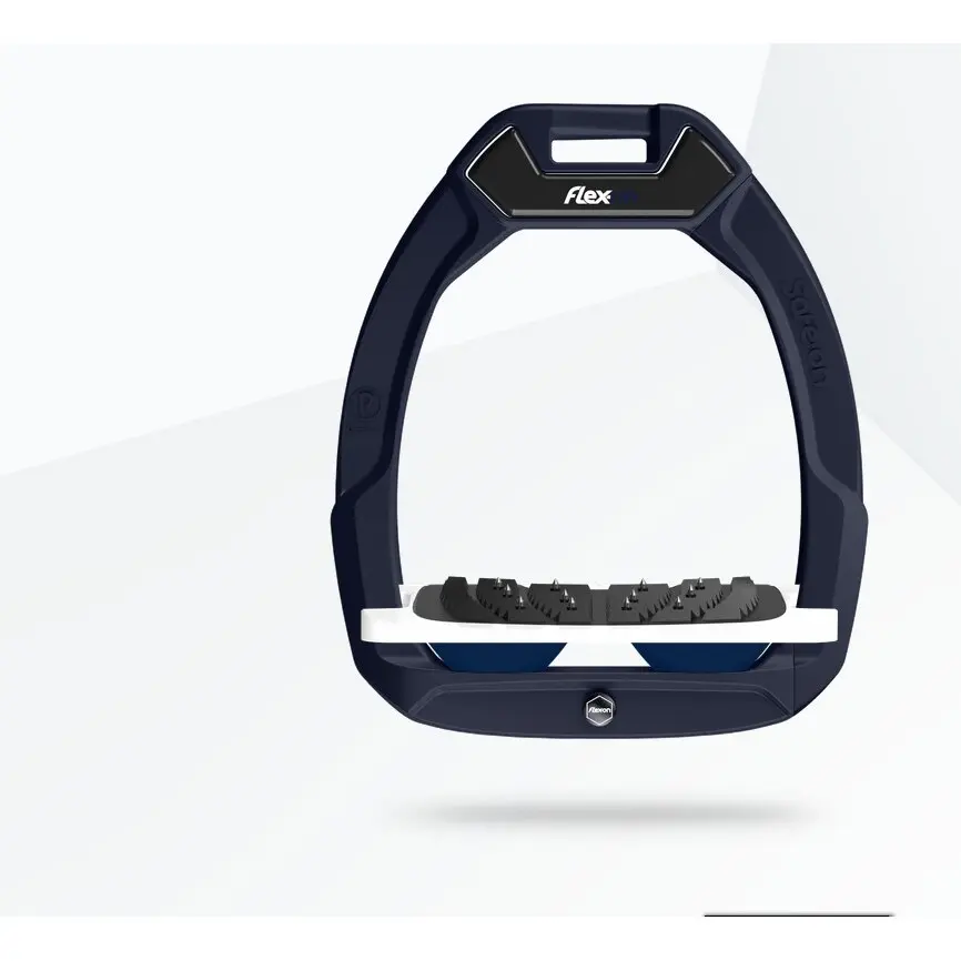 Sicherheitssteigbügel Reitern Neigung Ultra Grip Marine/Weiß/Marine Flex-On Safe-On
