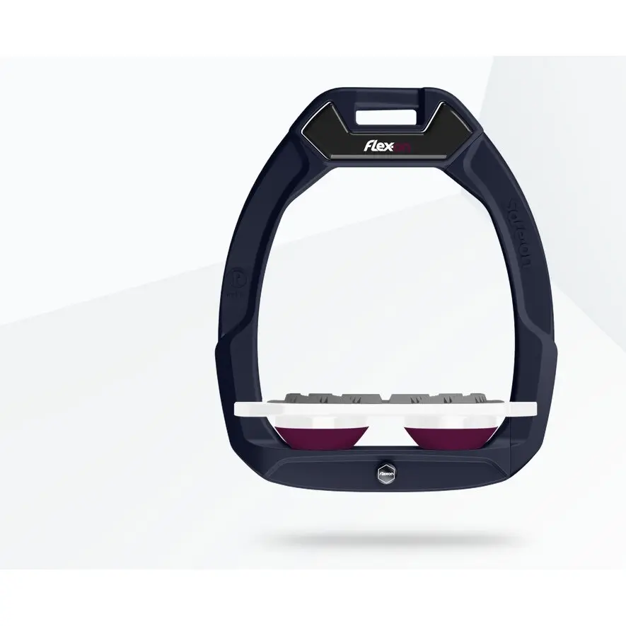 Sicherheitssättel mit flachem Grip Marine/Weiß/Lila Flex-On Safe-On