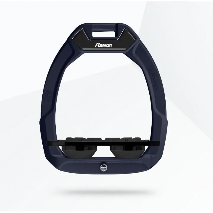 Étriers de sécurité d’équitation Plat Grip Marine/Noir/Noir Flex-On Safe-On