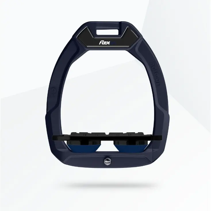 Étriers de sécurité d’équitation Plat Grip Marine/Noir/Marine Flex-On Safe-On