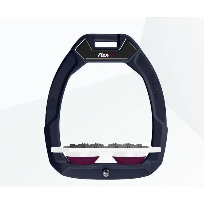 Sicherheitssteigbügel Plat Ultra Grip Marine/Weiß/Lila Flex-On Safe-On