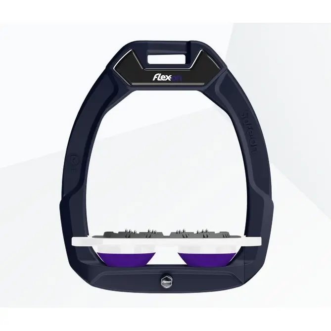 Sicherheitssteigbügel Flat Ultra Grip Marine/Weiß/Violett Flex-On Safe-On