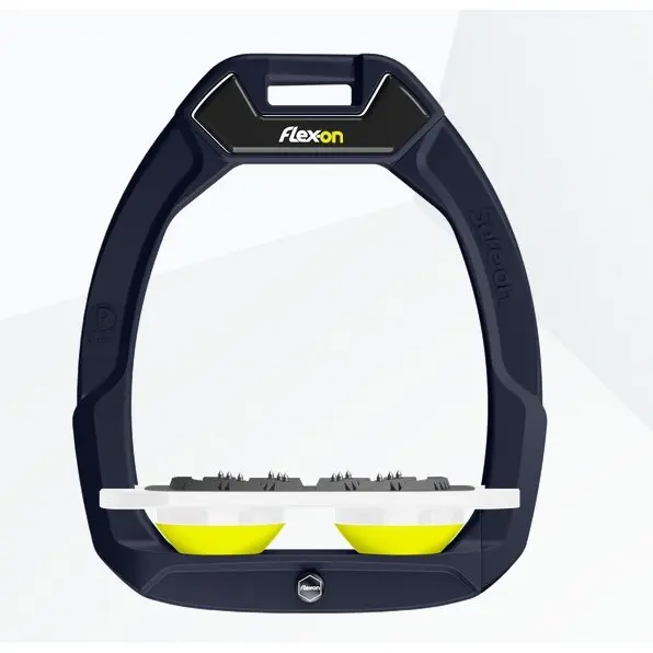 Sicherheitssteigbügel Plat Ultra Grip Marine/Weiß/Gelb Flex-On Safe-On