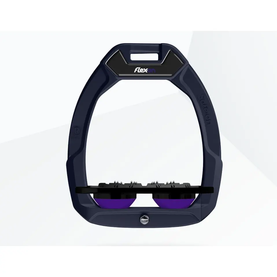 Sicherheitssteigbügel Plat Ultra Grip Marine/Schwarz/Lila Flex-On Safe-On