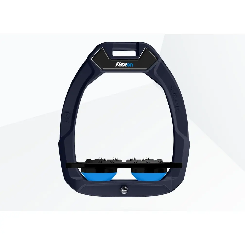 Sicherheitssteigbügel Flat Ultra Grip Marine/Schwarz/Blau Flex-On Safe-On