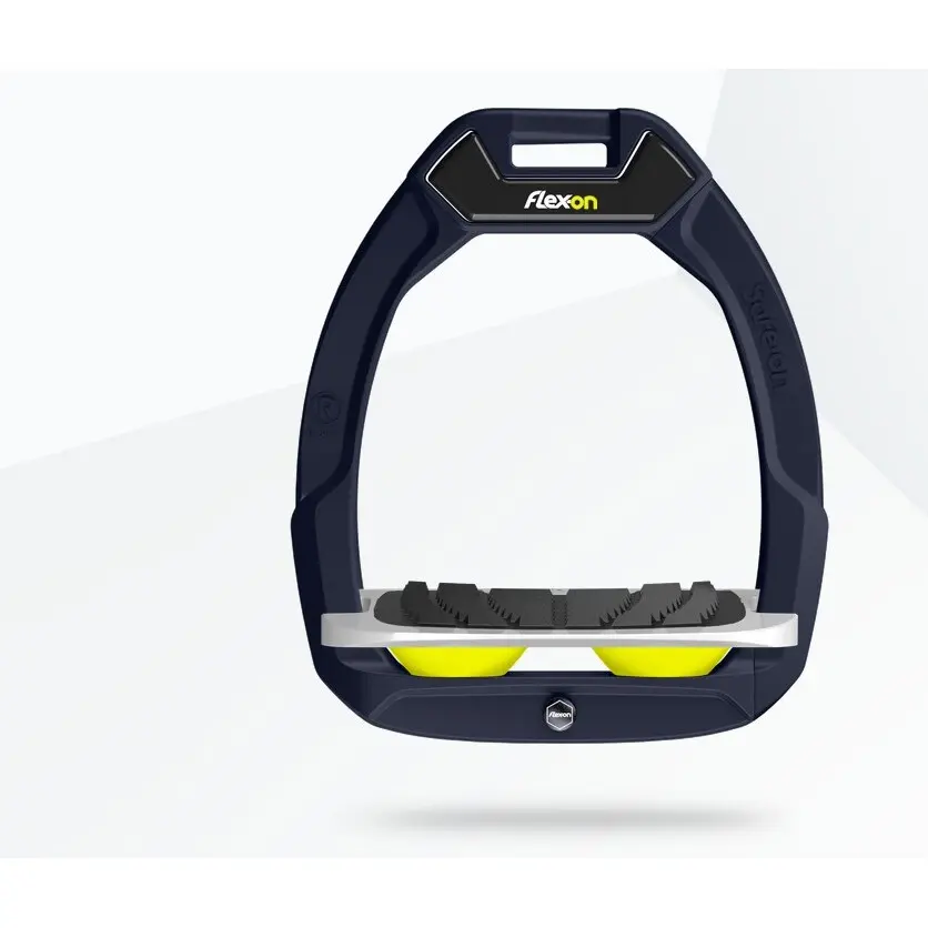 Sicherheitsreitsteigbügel Neigung Grip Bordeaux/Schwarz/Jaune Flex-On Safe-On