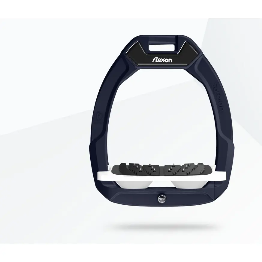 Sicherheitssteigbügel Reiterhaltung Neigung Ultra Grip Bordeaux/Weiß/Weiß Flex-On Safe-On
