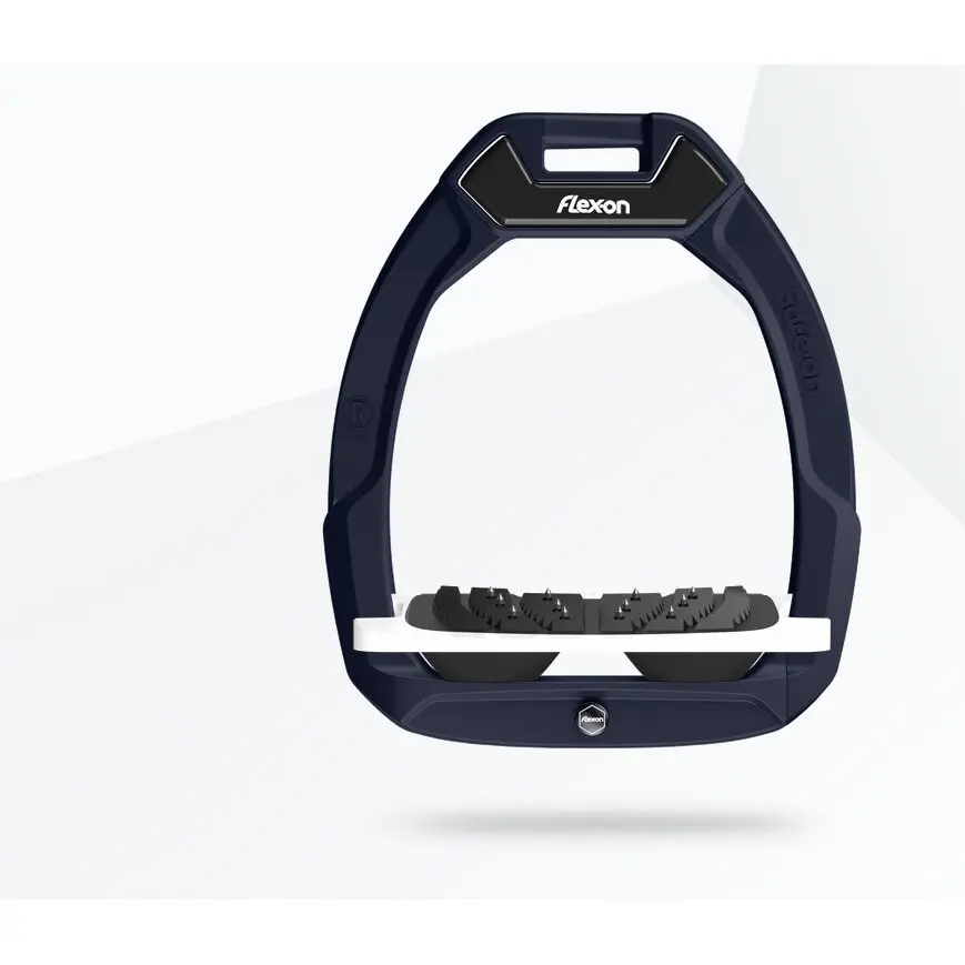 Sicherheitssteigbügel Reiten Neigbar Ultra Grip Bordeaux/Weiß/Schwarz Flex-On Safe-On
