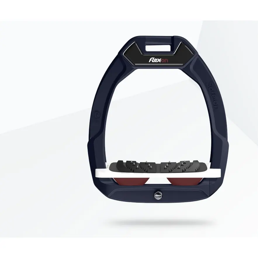 Sicherheitssteigbügel Reitwinkel Ultra Grip Bordeaux/Weiß/Bordeaux Flex-On Safe-On