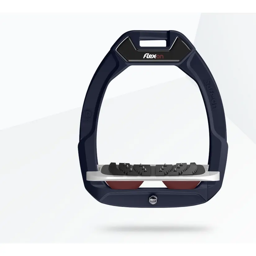 Sicherheitsreitsteigbügel Neigung Ultra Grip Bordeaux/Grau/Bordeaux Flex-On Safe-On