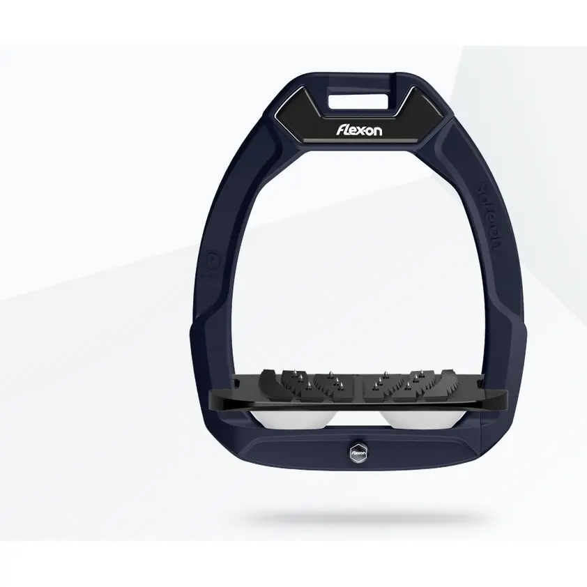Sicherheitsreitsteigbügel schräg Ultra Grip Bordeaux/Grau/Weiß Flex-On Safe-On