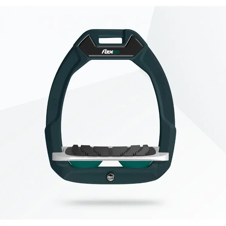 Sicherheitsreitbeschläge geneigt Grip Grün//Grau/Grün Flex-On Safe-On