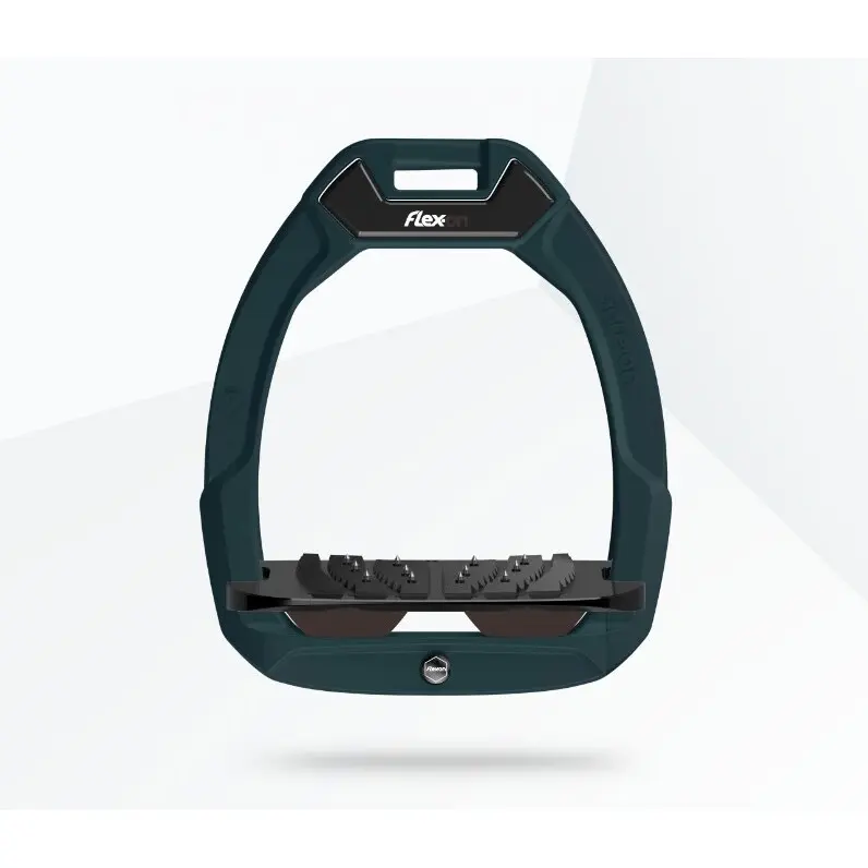 Sicherheits-Steigbügel Reiten Neigung Ultra Grip Grün/Schwarz/Braun Flex-On Safe-On