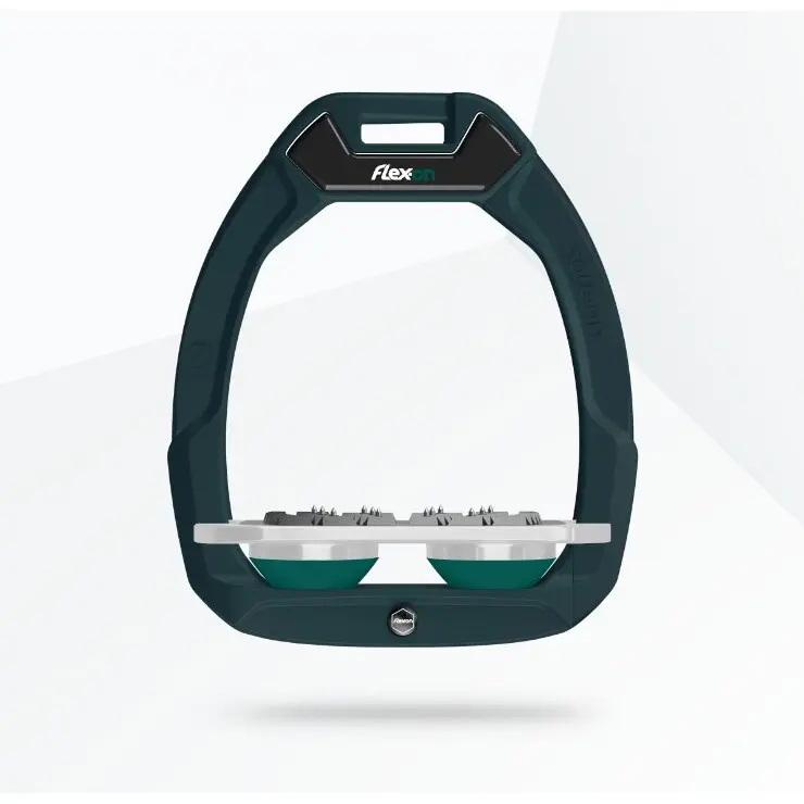 Sicherheitssteigbügel Ultra Grip Flach Grün/Grau/Grün Flex-On Safe-On