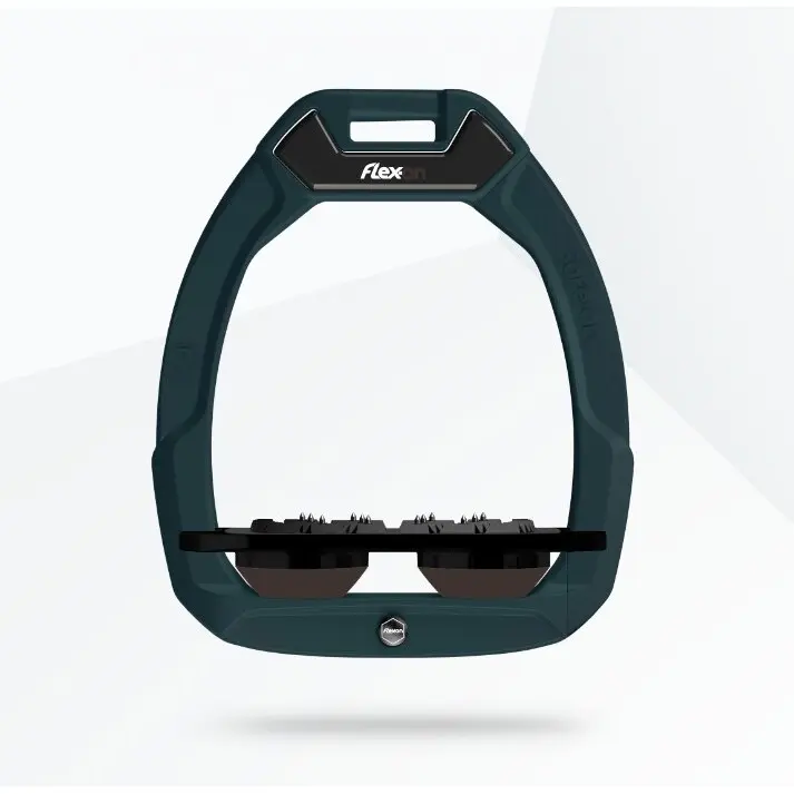 Sicherheitssteigbügel Flat Ultra Grip Grün/Schwarz/Braun Flex-On Safe-On