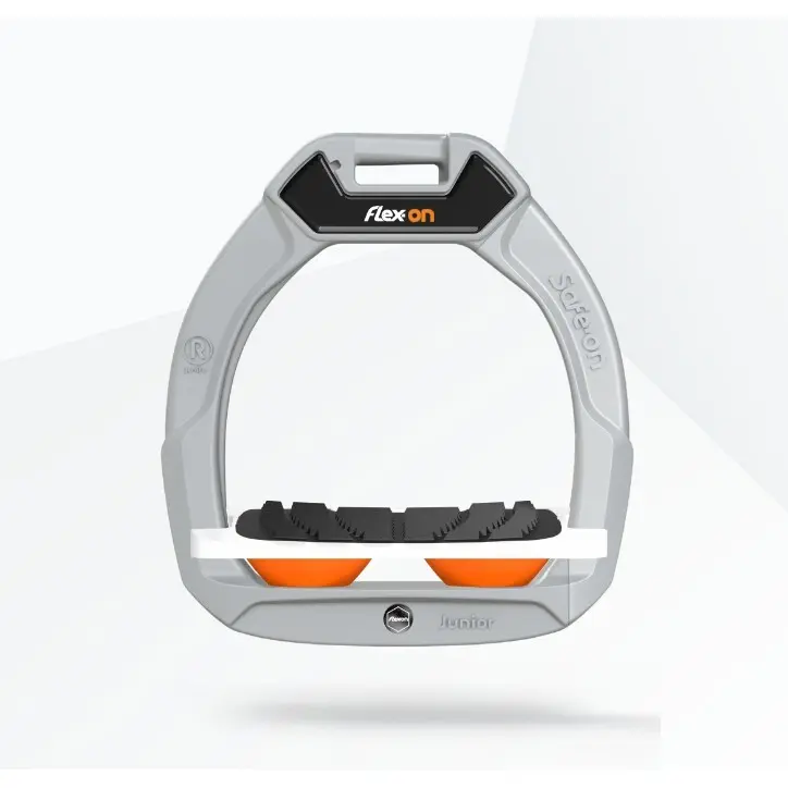 Sicherheitssättelstützen Reiten Neigung Grip Aluminium/Weiß/Orange Kinder Flex-On Safe-On