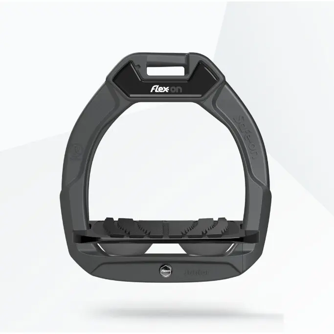 Sicherheitsreitsteigbügel Neigung Grip Anthrazit/Schwarz/Anthrazit Kinder Flex-On Safe-On