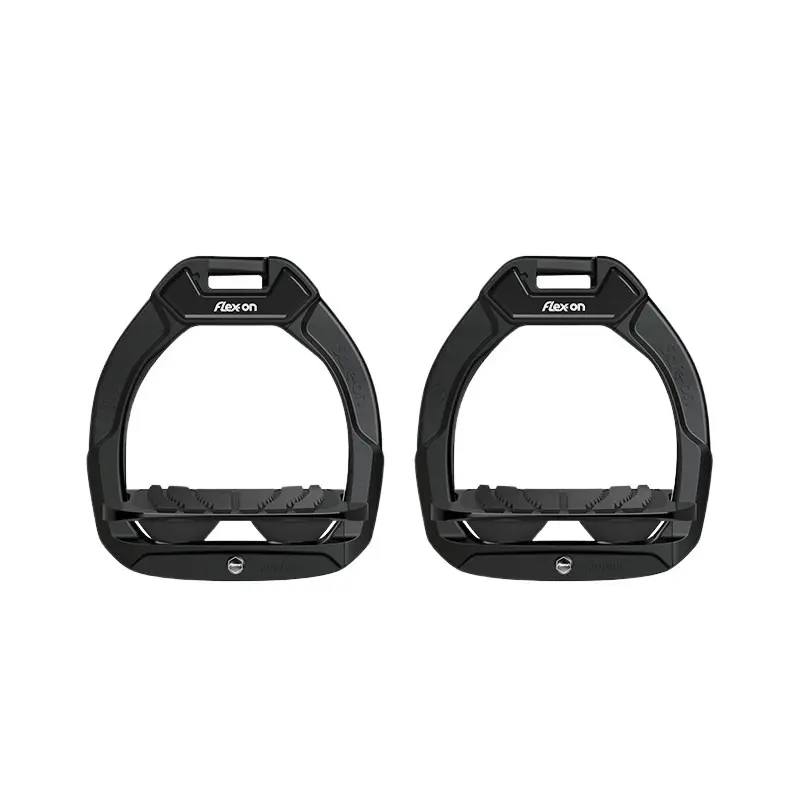 Meilleurs prix pour Étriers de sécurité d’équitation Incliné Grip Noir/Noir/Noir enfant Flex On Safe-On