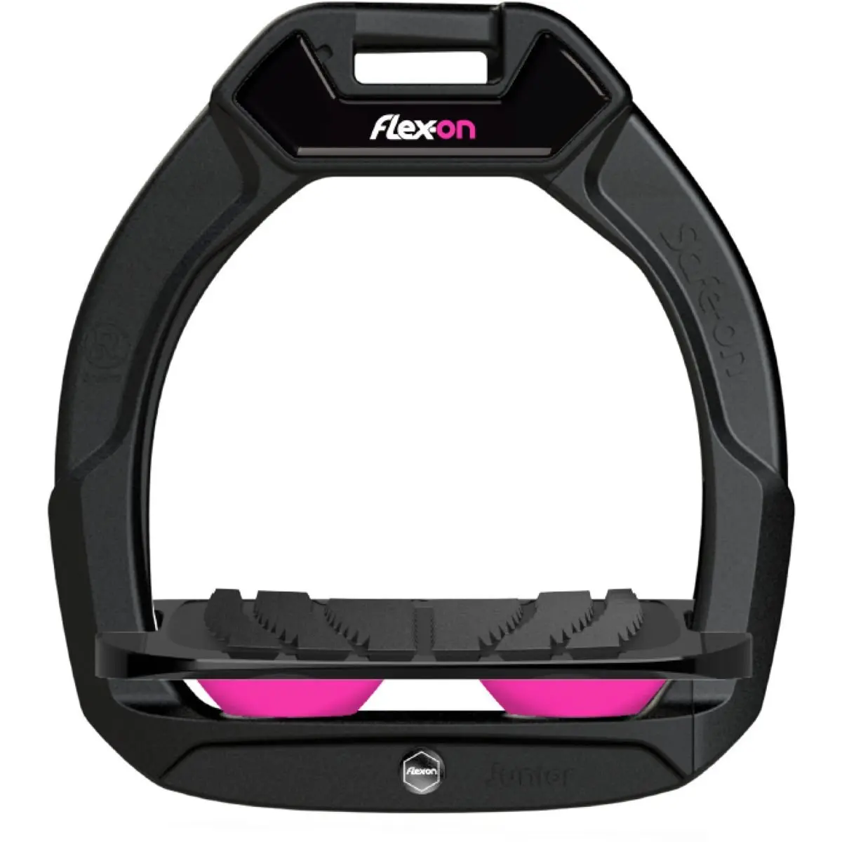 Meilleurs prix pour Étriers de sécurité d’équitation Incliné Grip Noir/Noir/Rose enfant Flex-On Safe-On